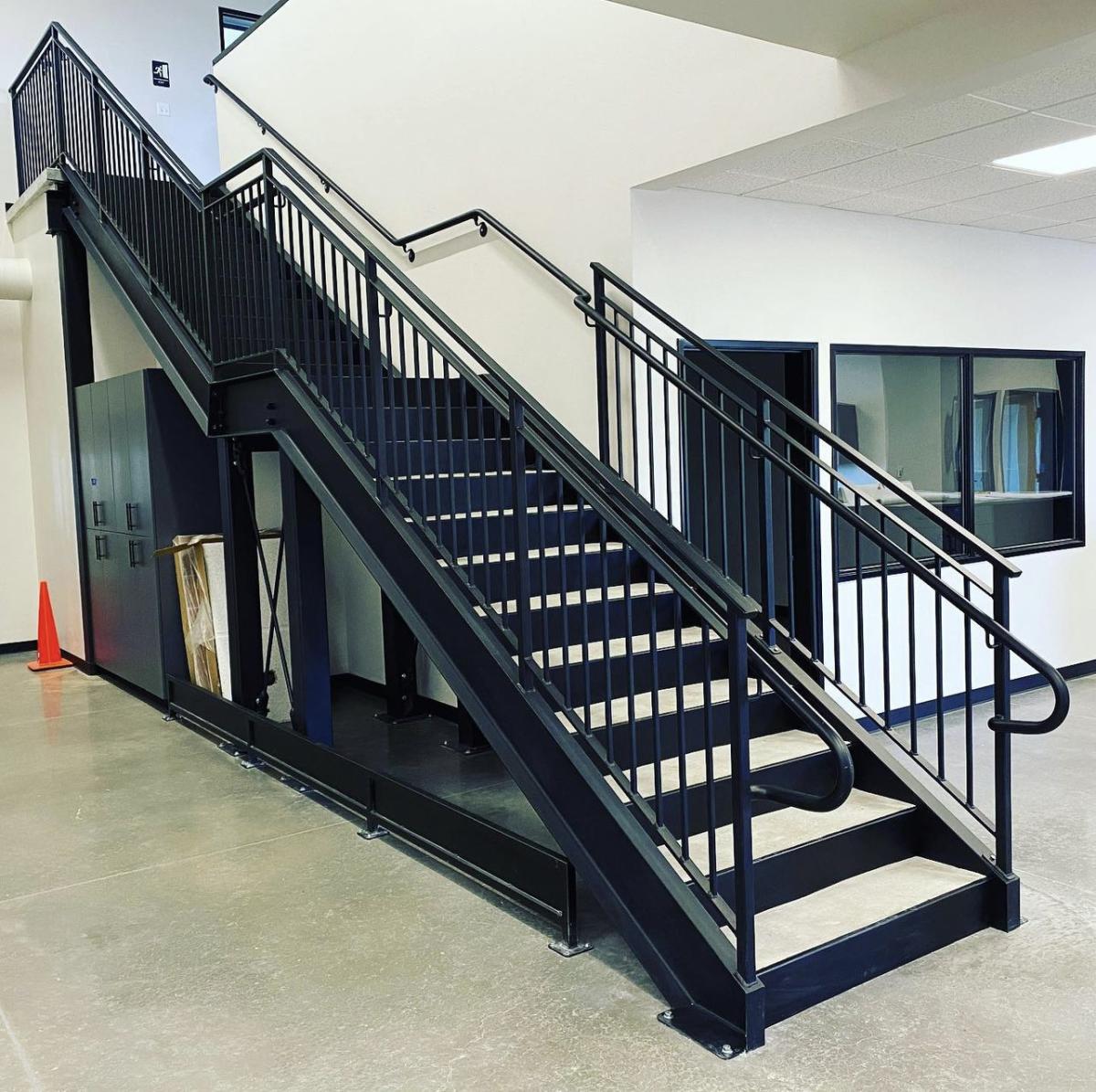 Custom steel railing Central Oregon