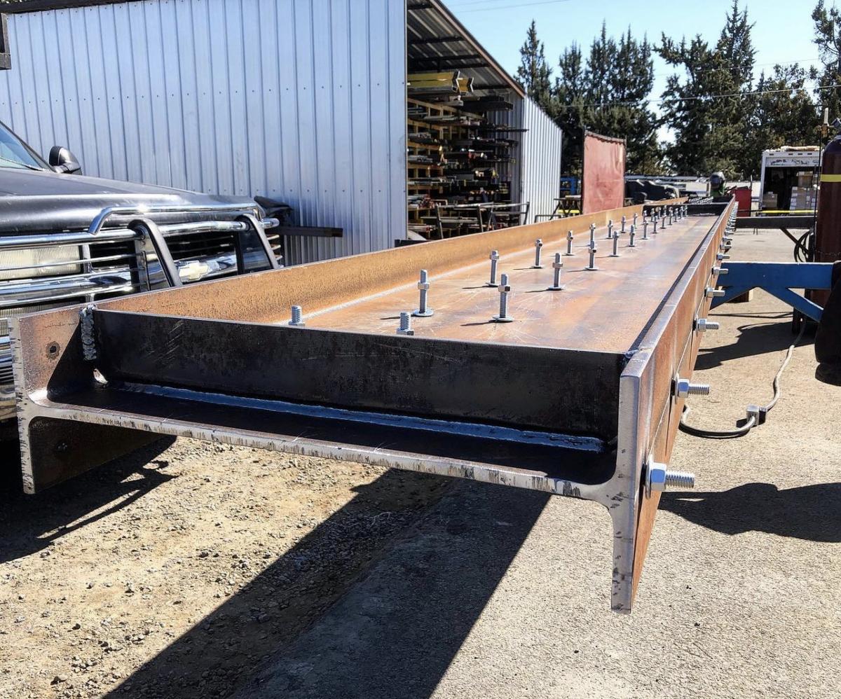 Steel fabrication project photo
