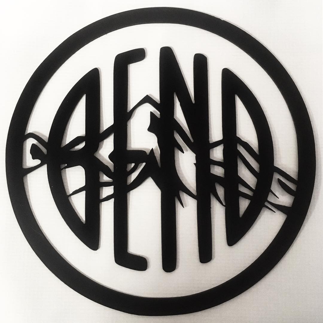 CNC plasma cut Bend mountains logo