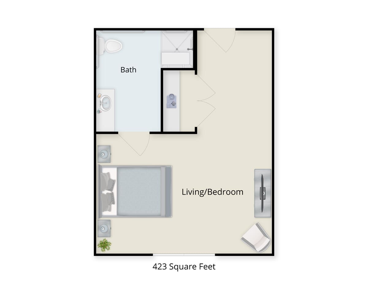 Memory Care Studio floor plan